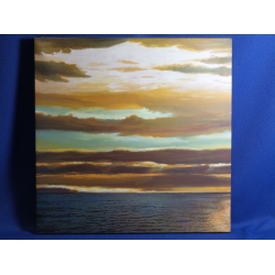 Ocean Clouds Print on Canvas, 26.5 x 26.5 in.